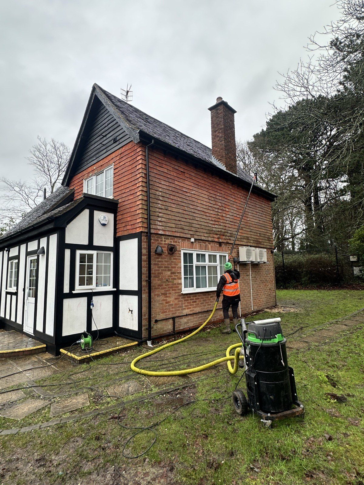 Industrial vacuum gutter cleaning in Llanelli