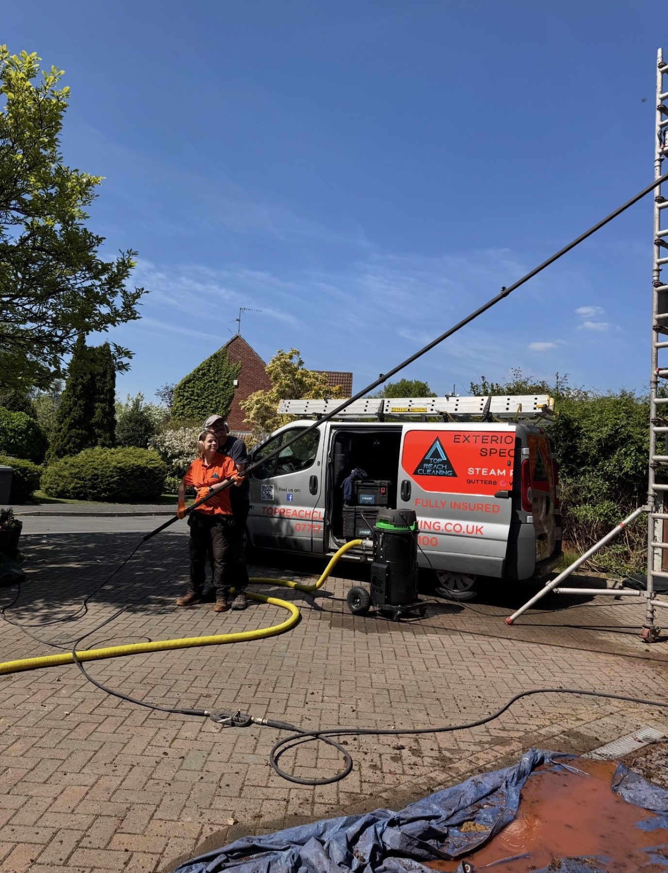 Simon & Paulina, owners of Top Reach Cleaning