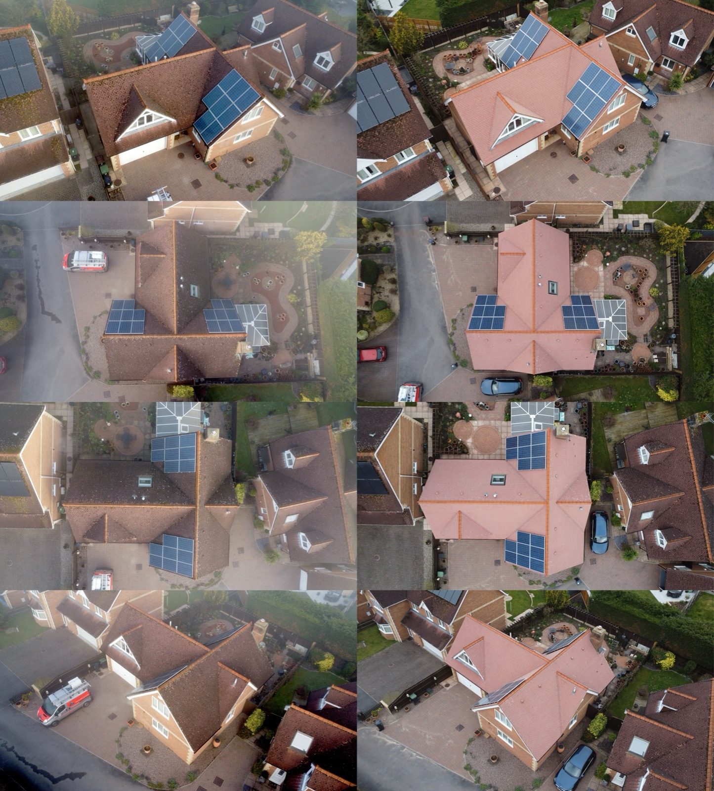 Soft wash roof cleaning before and after