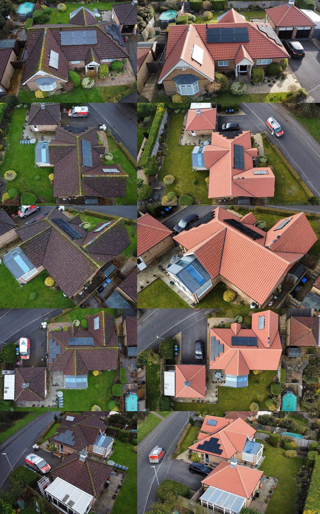 Roof clean and biocide treatment finished